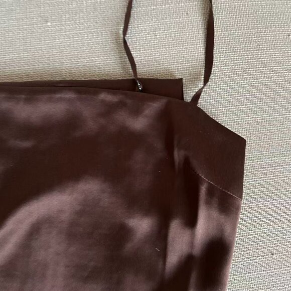 BEST Reformation Frankie Silk Maxi Dress Sz4 Cafe Chocolate Cocktail Party Forma - Picture 6 of 10